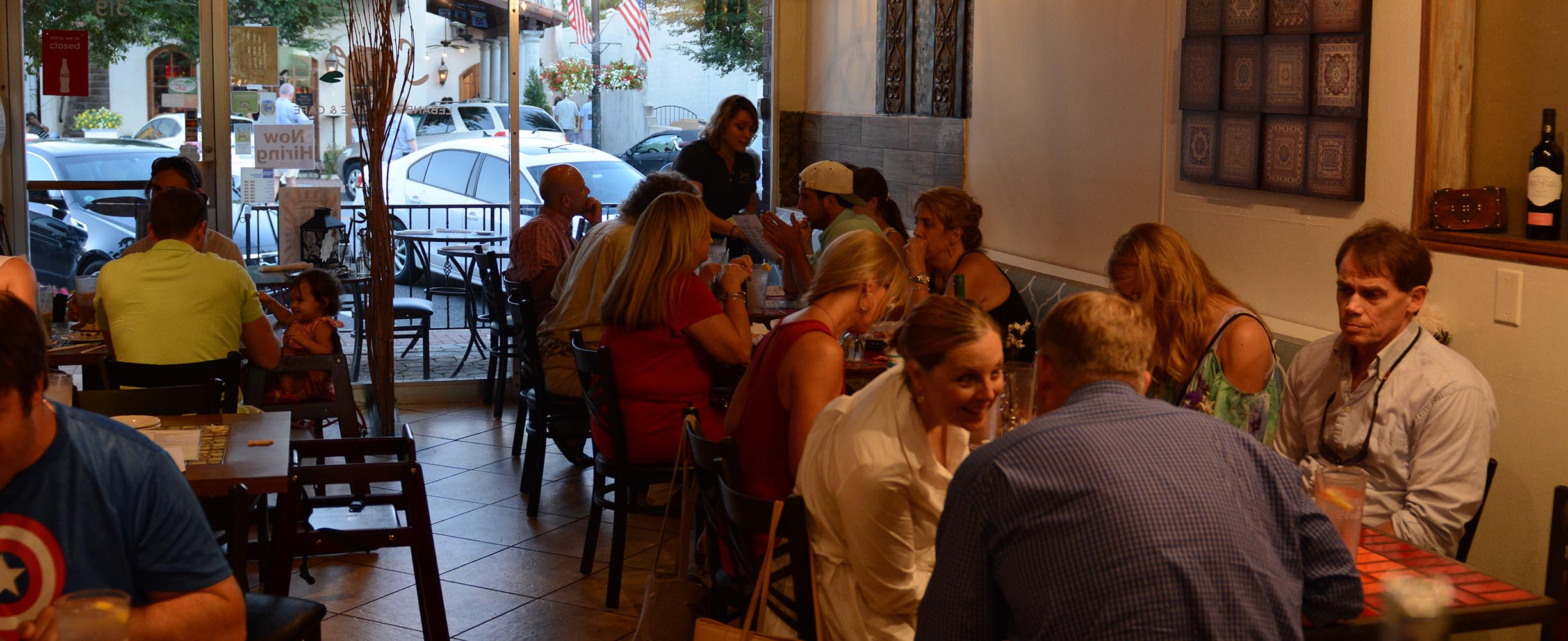 Our restaurant ambiance is for indiduals, couples, families and groups. We also see business meetings over lunch in Fairhope becoming more popular.
